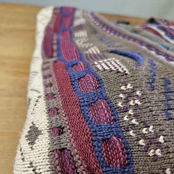 Vintage 90's Cotton Traders Coogie Style Cardigan Sweater Size XL - Picture 12 of 14